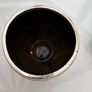 Modern Metallic Ribbed Plant Pot Rose Gold Finish Image 3