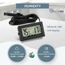 FREE EXPRESS SHIPPING Digital Thermometer Hygrometer with Probe Thermometers Temperature Humidity Gauge Meter for Reptile Incubator Poultry Office Living Room 3PCS Image 4