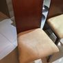 Dining Table and 6 chairs with frosted glass insert and matching coffee table Image 4
