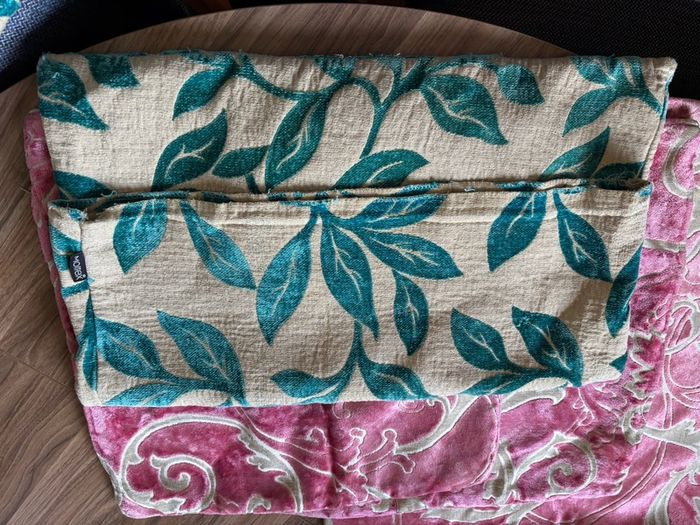 5 Handmade Cushion Covers Pink, Teal & Neutral