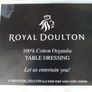 NWT Royal Doulton 100% Cotton Cream Runner Image 3