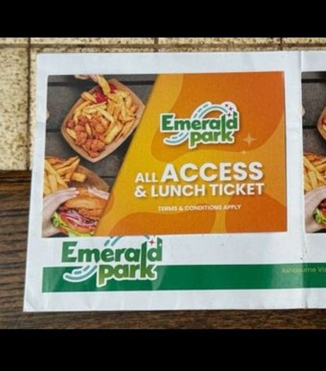 Emerald Park All Access Ticket with Lunch - Only One Ticket Left