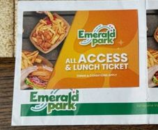 Emerald Park All Access Ticket with Lunch - Only One Ticket Left