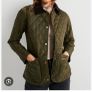 Barbour quilted jacket - olive green Image 4