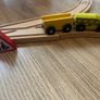 Wooden Train set with small magnetic train Image 2