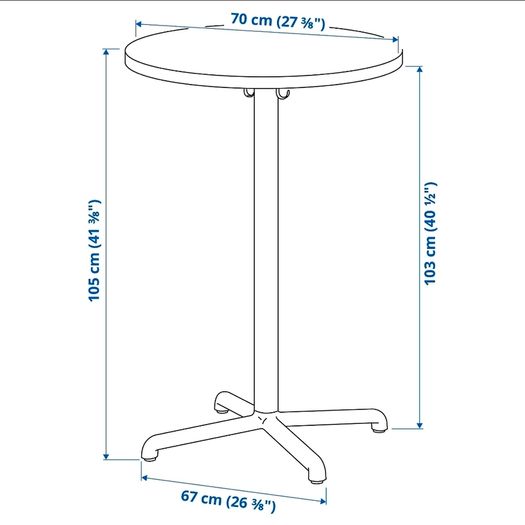 IKEA STENSELE Bar Table (70 cm) Excellent Condition