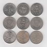 G.B. 9 x  Coins ( no.492) Image 2