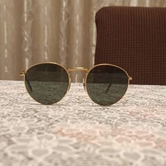 Original Ray-Ban New Round Sunglasses Gold and G-15 Green | Size 53-21 (RB3637)