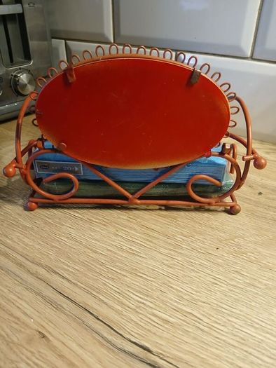 Red Vintage Weight Napkin Holder