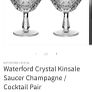 Waterford Crystal Champagne/ Cocktail Glass Image 7
