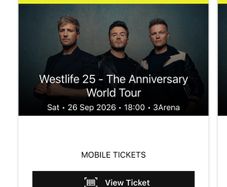 westlife ticket