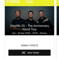 westlife ticket