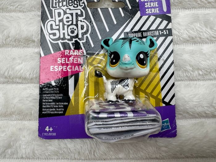 Hasbro Littlest Pet Shop 1-51 Sapphire Rhinostar Rhino Dirty Please see pictures
