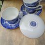 Broadhurst blue transferware, Blue and white cups and saucers Image 8