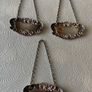 Rare Set  Irish Silver  Decanter Tag Image 5