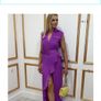 purple occasion wear dress Image 3