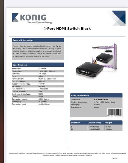 hdmi switch