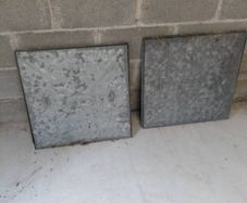 TWO 600x600 manhole covers with frames