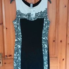 new black & white dress H&M