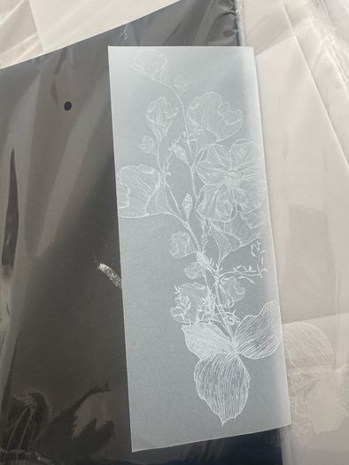 Floral vellum x 145 sheets