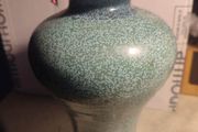 Louis Mulcahy Irish Pottery - Large Green Posy Jar