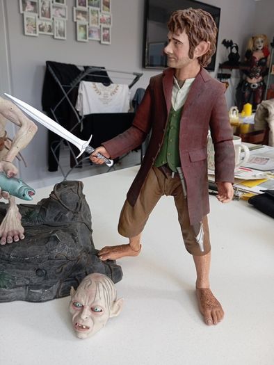 Neca Frodo and Gollum Lotr 1/4 scale figures