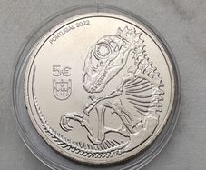 Portugal 5 Euro Copper-Nickle Uncirculated Coin 2022 - Lourinhanosaurus antunesi - Dinosaurs from Portugal