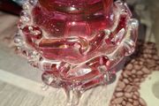 Beautiful Cranberry Glass Vase in Good Condition no chips or cracks Postage Available,