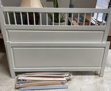 Magnificent Very Solid 5Ft 3 White European King Size Bed - Can Deliver