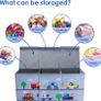 Extra Large Kids Toy Storage Box with Lid,Foldable Oxford Toy Storage Organizer Box for Boys 96/32/40cm Toy Chest with Handles for Bedroom Nursery,Animal Car Image 5