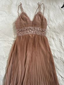 Reiss Lace Pleated Dress