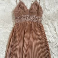 Reiss Lace Pleated Dress