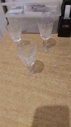 Vintage Watford crystal sherry/port Glasses
