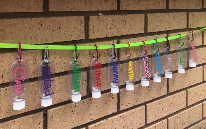 personalised clip on bottles