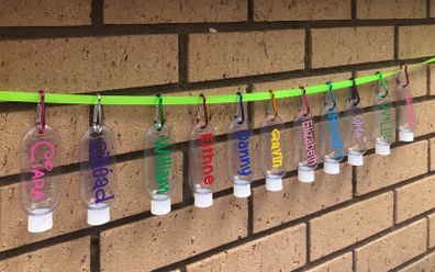 personalised clip on bottles