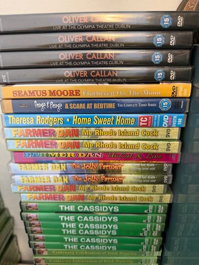 Irish Country, Folk and Comedy CD and DVD Lot. 250 Items. Mostly New and Sealed.