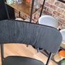 4x Folding Bar Stools Black Industrial Kitchen Dining High Stools Image 8