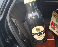 Giant Plastic Classic Guinness Extra Stout Bottle Geniuss Beer Bottle money box or Tips Bottle,