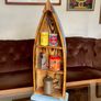 Wooden Boat Wall Shelf Vintage Nautical Decor Rustic Maritime Coastal Display Image 5