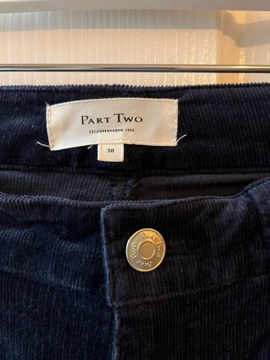 New Part Two Dark Navy Fine Corduroy Jeans - Size 38 / Size 12
