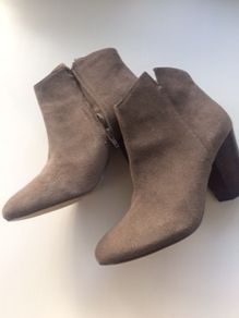Swede ankle boots