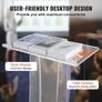 Acrylic Podium, 119 cm Tall, Clear Acrylic Podium Stand with Wide Reading Surface & Storage Shelf, Floor-standing Clear Pulpits Acrylic for Church Image 5
