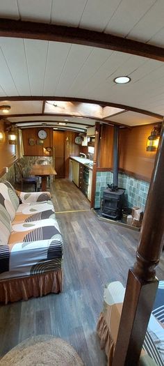 52' Sagar Marine widebeam barge for off grid living
