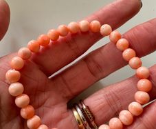 Pink coral bracelet