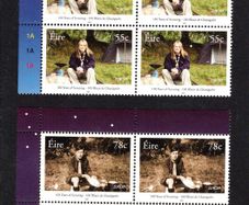 2007 Ireland Europa: Scouting Centenary Commemorative Stamps Plate Blocks 1A1A1A1A Mint Never Hinged (MNH)