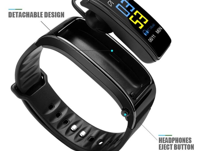 Bluetooth Color Headset Talk Smart band Bracelet heart rate monitor Sports Smart Watch Passometer Fitness Tracker Wristband