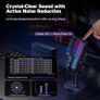 USB Microphone for PC Gaming: Condenser Microphone RGB with Stand Mic - Recording Mic for Computer & Laptop with Quick Mute - Desk Podcast Mic for Podcast & Singing & Streaming & Youtube Black Image 3