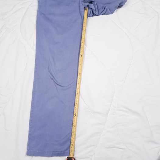 Meyer Rio Light Blue Cotton Straight Fit Chino Trousers W36 L31