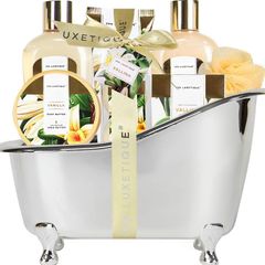 Spa Gift Set, 8pcs Vanilla Bath Set with Body Butter, Bubble Bath, Bath Bomb, Spa Sets for Women Gifts, Mum Gifts, Gifts for Her, Birthday Gifts for Women, Christmas Gifts for Mum FREE POSTAGE