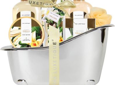 Spa Gift Set, 8pcs Vanilla Bath Set with Body Butter, Bubble Bath, Bath Bomb, Spa Sets for Women Gifts, Mum Gifts, Gifts for Her, Birthday Gifts for Women, Christmas Gifts for Mum FREE POSTAGE